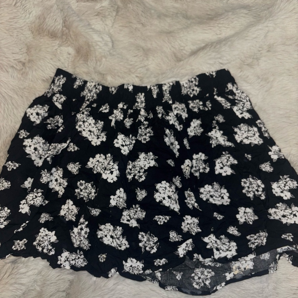 Black Floral skirt